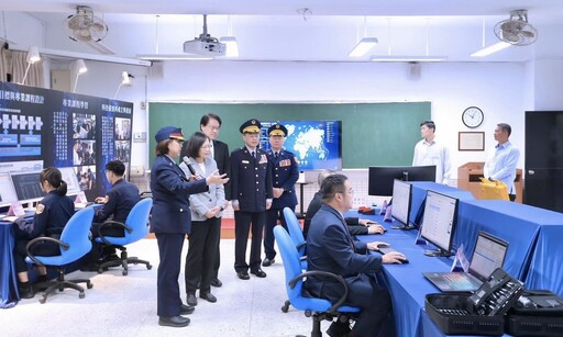 警專新建「英才樓」及「科技犯罪中心」 總統蔡英文到場揭牌