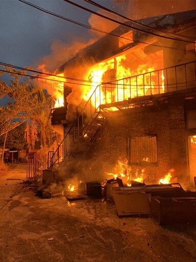 快訊/白河電影文化城火警！ 木造建築起火「燃燒面積約90平方公尺」
