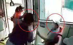 影/新北公車72歲老翁、66歲婦一路互K 勸架乘客「公親變事主」被告傷害
