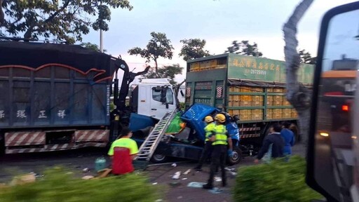 快訊/天人永隔！台中清水5車追撞嚴重車禍 1人受困車內送醫不治