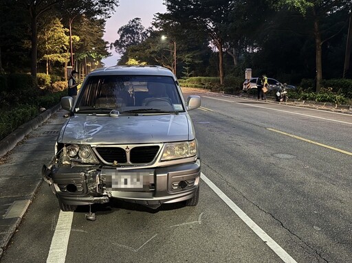 金門詭異車禍！休旅車駕駛稱「閃黑影」衝對向車道 騎士慘遭撞飛滿地血