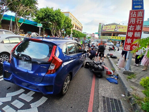 快訊/台南放學時間嚴重車禍！他逆向失控撞8車釀4人輕重傷 辯「為了閃機車」