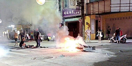 快訊/中秋夜驚悚車禍！台南酒駕男逆向高速撞毀機車 釀火燒車還肇逃遭逮