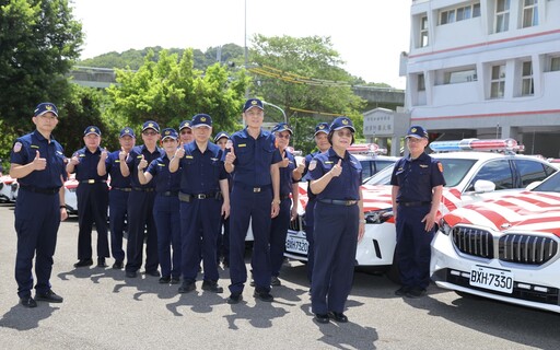 國道警察隊紅斑馬新車亮相 34輛強化結構BMW520i今交車驗收