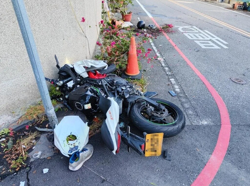 悚！21歲士兵猛撞小客車噴飛 頭顱「撞花盆」出血命危住ICU