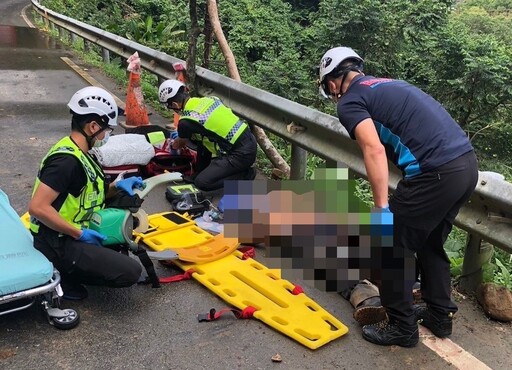 快訊/苗栗台62線豪雨釀禍！工人遭「直徑1公尺」砸穿防護網落石擊中身亡