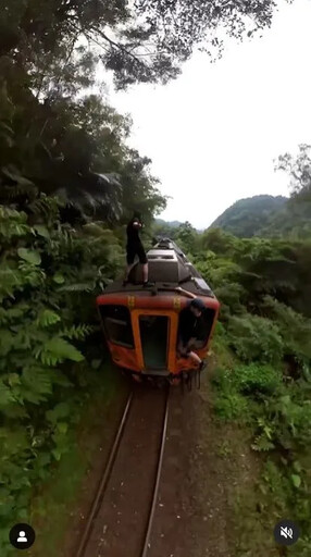 影/站行駛列車頂！外籍網紅入侵機廠騎車IG吸粉 台鐵報警提告