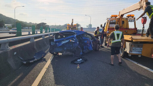 快訊/國3寶山交流道砂石車追撞故障車 22歲男遭拋飛「當場死亡」