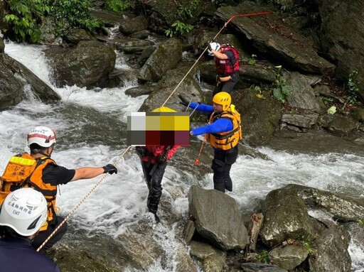 山陀兒颱風來襲溪水暴漲 花蓮瓦拉米步道3人受困…警消即刻救援