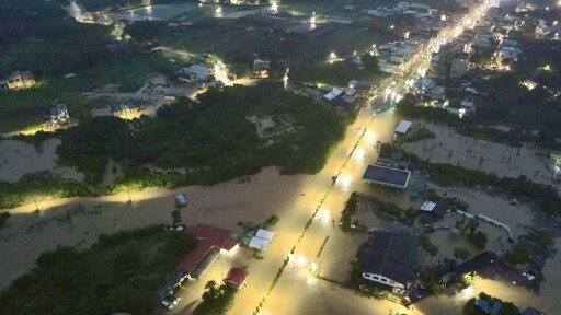 快訊/空拍圖曝光！山陀兒帶來暴雨北海岸汪洋一片 新北市８處道路不通