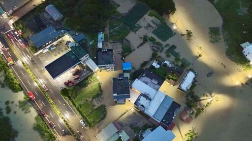 快訊/空拍圖曝光！山陀兒帶來暴雨北海岸汪洋一片 新北市８處道路不通