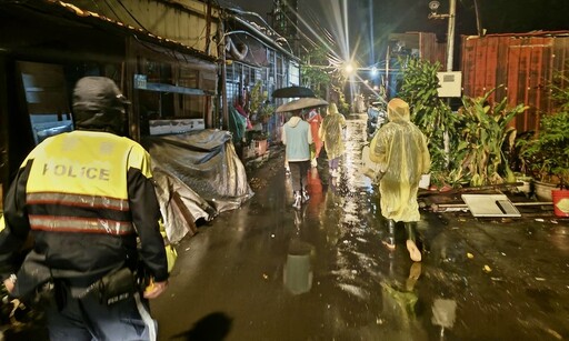 康芮颱風觸陸風雨越晚越大 新北新店危險區域預防性撤離457人