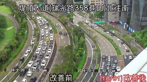 北市內科交通尖峰壅塞改善 警：行車時間縮短民眾有感