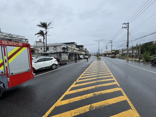 影/輾過瞬間直擊！頭城38歲女騎士慘撞休旅車「遭捲入輪下」剩雙腳露出