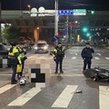 影/警車擊落機車網批過度執法 警：取締噪音車不慎擦撞