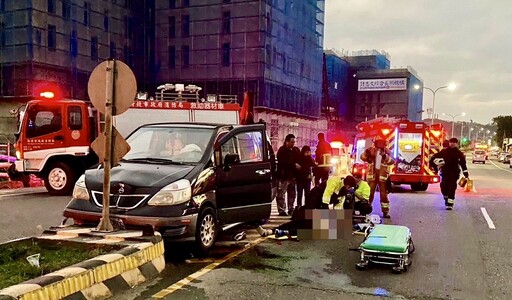 死亡車禍！三芝休旅車自撞分隔島 駕駛命危送醫不治