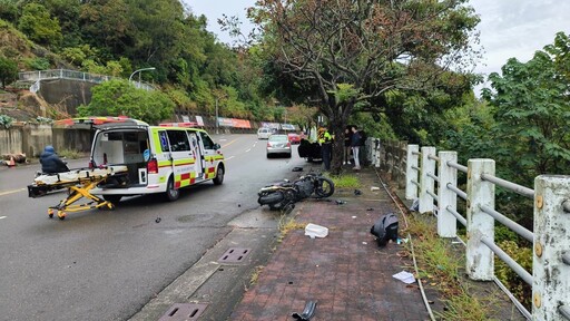 天雨路滑！台中BMW逆向撞19歲女 她噴飛6米深邊坡亡