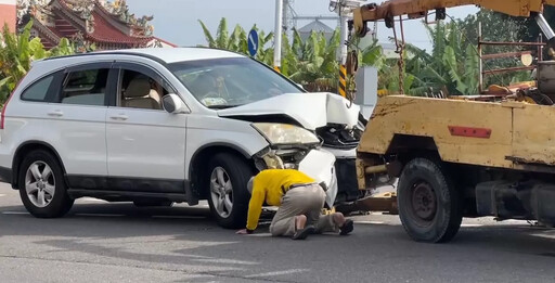 雲林死亡車禍！休旅車自撞分隔島 70歲翁不治、妻骨折