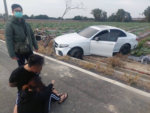 影/零付款取車！高雄惡男試駕賓士開走 逃5縣市栽在田裡