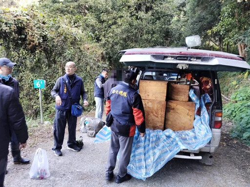 冷氣團裡抓到你！台中保七警忍低溫 林地活逮3隻山老鼠