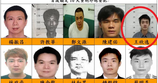 影/金鐘童星王欣逸殺人「還在逃」 列10大重刑外逃要犯