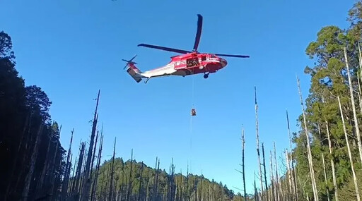 阿溪縱走扭傷腳踝！男夜宿水漾森林待救援 今吊掛下山