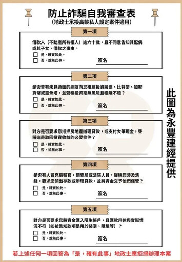 防地面師詐騙？蕭琪琳籲地政士同行要「五問、簽名」