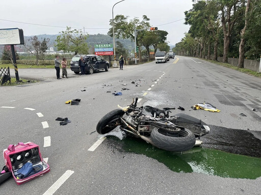 影/宜蘭三星鄉死亡車禍！外送員高速撞轉彎車噴飛 不治