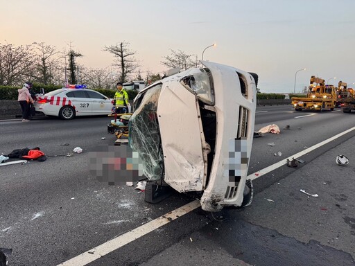 驚悚現場曝光！豐原段6車連環追撞 2人拋飛1死1命危