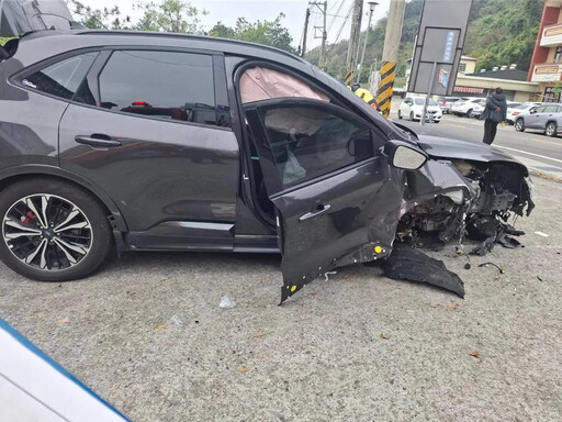 影/中市議員古秀英90歲父親事故亡 畫面見「車輛右偏撞橋墩」