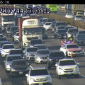 收假災難！國1南向麻豆段「3車追撞」紫爆5公里 時速剩14