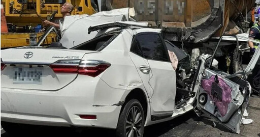 影/國3「白車撞進砂石車底」駕駛腦漿外溢 當場慘死