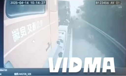 影/驚悚撞擊瞬間曝！南投47歲惡男打人後撞砂石車爆頭亡