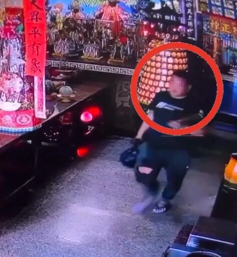 影/高雄「頭皮縫線男」闖宮廟偷香爐！屢犯不改身分曝