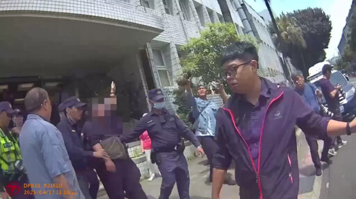 影/就是不爽大罷免！田山盛國又衝北檢「噴漆」遭逮