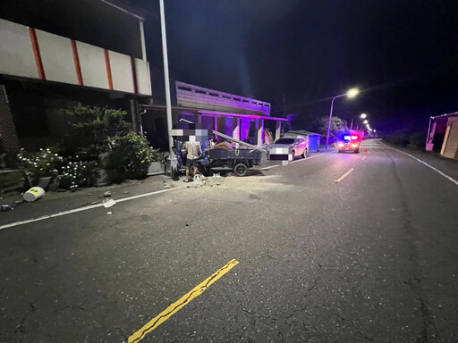 影/酒駕葬身山中!嘉義運將喝茫「開貨車撞電桿」慘死