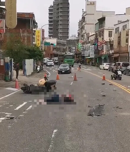 桃園重大車禍!騎士肢體扭曲命喪輪下 肇事駕駛棄車逃逸