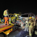 國1仁德段深夜重大車禍！「7車連環撞」釀5人輕傷