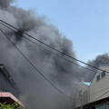 影/近距離火場直擊！桃園蘆竹「工廠大火」！傷亡不明