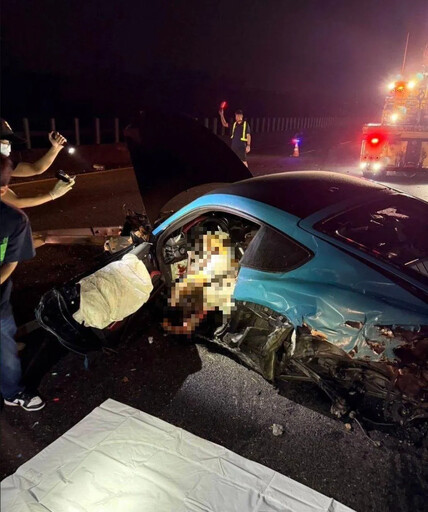 國3「護欄插穿保時捷」重大車禍最新!近距離身亡畫面曝