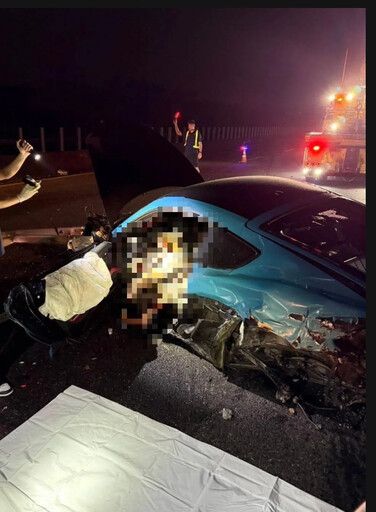 國3「護欄插穿保時捷」重大車禍最新!近距離身亡畫面曝