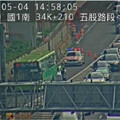 收假注意！國1驚見「國道客運遭追撞」釀回堵 現場曝光