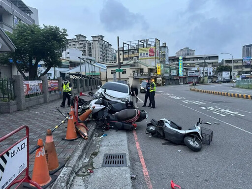 台中8車嚴重事故!43歲婦酒駕釀禍 破碎現場直擊