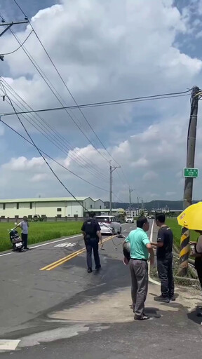 影/彰化2車對撞 男駕駛連人帶車1秒到「田中」