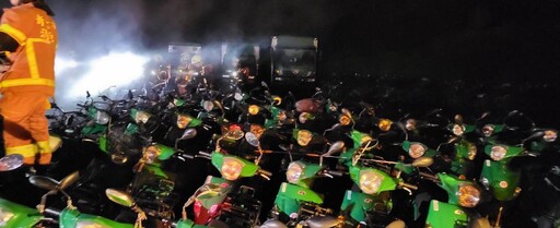 影/新北101輛「電動郵務機車」燒光!郵局:不影響送信
