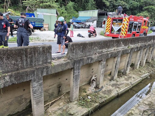 新北男墜落3米深溝頭部重創 無呼吸心跳送醫搶救