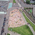 三峽亡命路口現海量供品！區長喊：開放到頭七 供品會捐掉