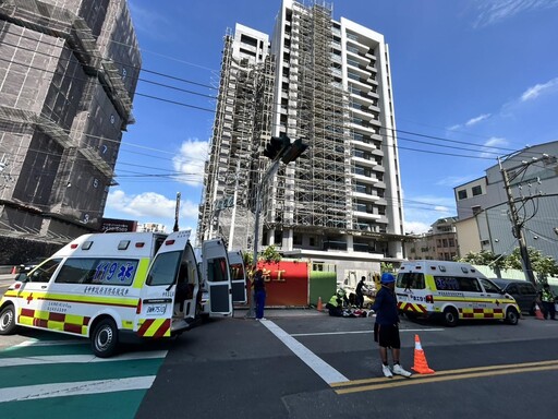 工安意外!台中鷹架倒塌 2工人重摔傷重不治
