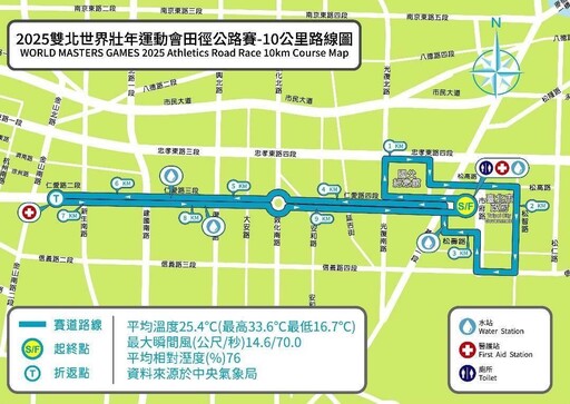 世壯運田徑公路賽週日登場 北市警沿途交管