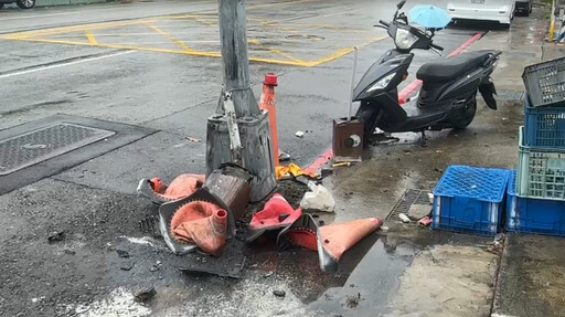 影/台中25歲男開車高速撞傷外送女騎士 車上遭搜獲毒品